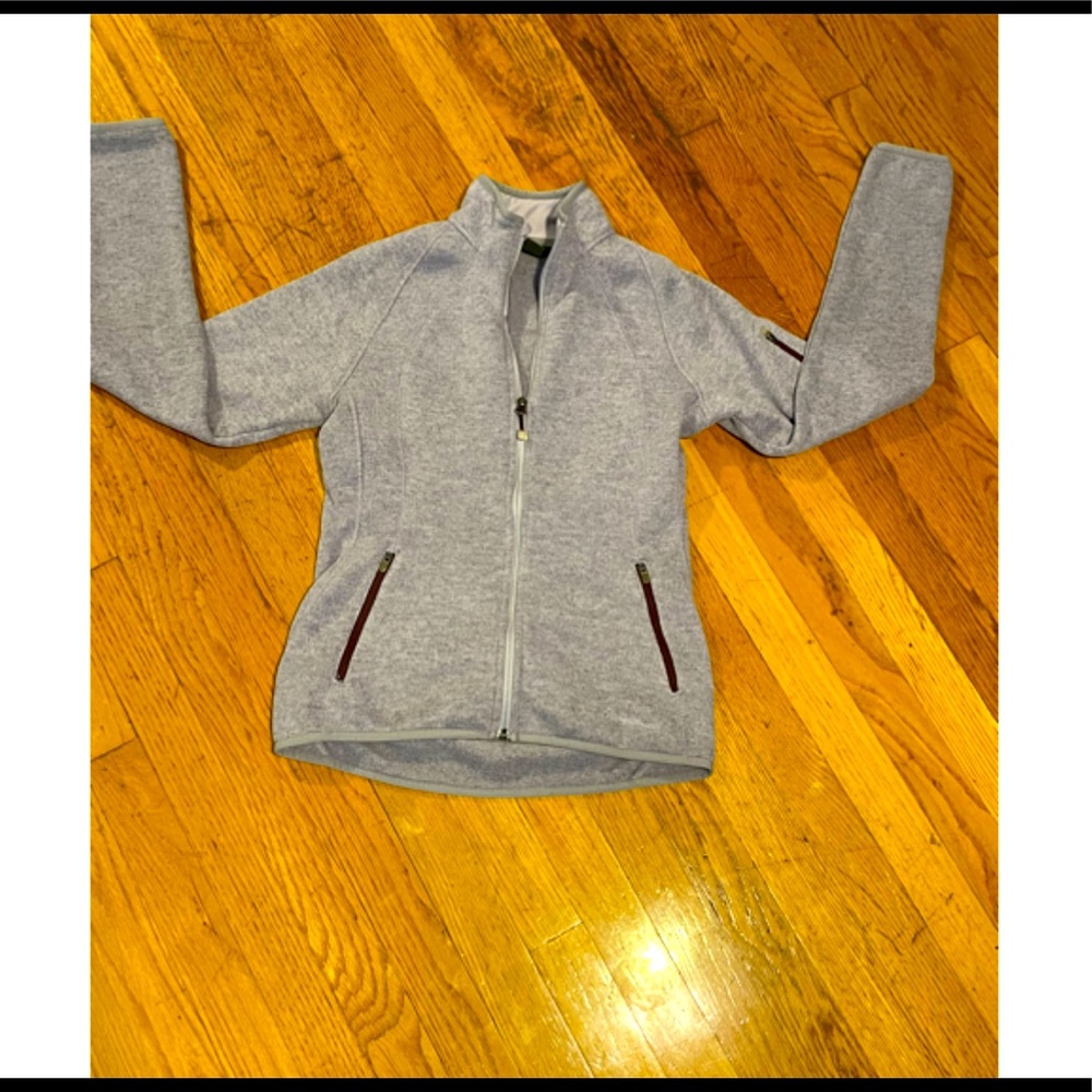 Eddie Bauer Grey Zip Up Sweatshirt